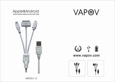 China fecha multifuncional del micrófono USB del iphone 6 del iphone 5 del iphone 4 y cable de carga del USB para Apple y el androide en venta