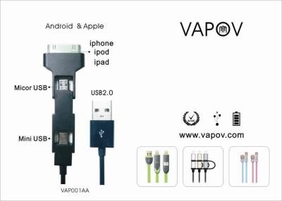 China Syn rápido de los datos y cable de carga para usb micro d, iphone5, androide en venta