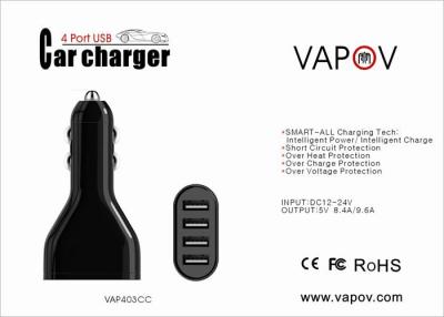 China 4 Port USB  Smart Car Charger For mobile phone and tablet for sale