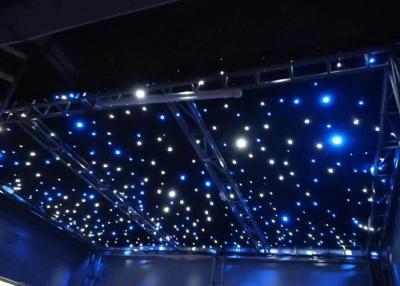 China AC220V Commercial LED Curtain Lights  Blue / White Bead Background Wedding Stage Star Cloth for sale