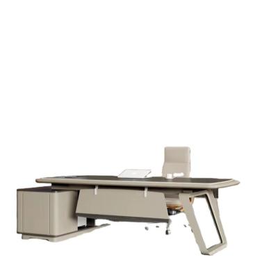 China Adjustable (height) C-0326B Modern Executive Desk Triamine Office Manager's Desk Stylish Contemporary Design for sale