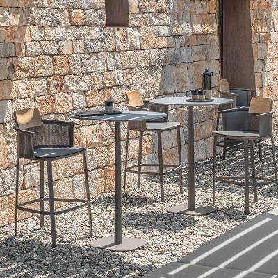 China Round Table Simple Modern Indoor Outdoor Simple Outdoor Chair Party Chair Rest Table and Wine Set Bar Table and Wine Sampler Three-Piece Set for sale