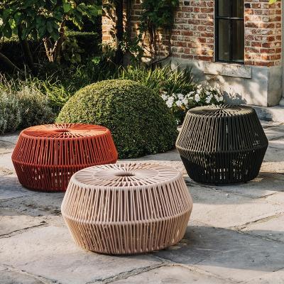 China Modern outdoor side table coffee table support furniture coffee table modern waterproof braided aluminum flower pot small for sale