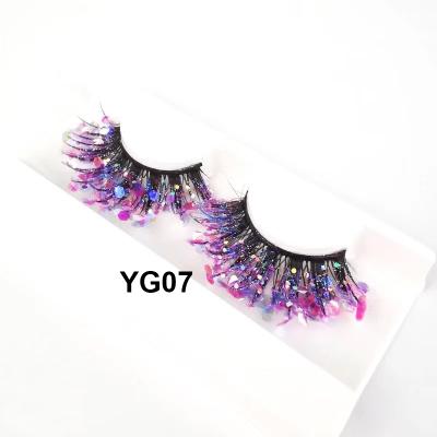 China Dolovebeauty cruelty free lit up bling eyelashes beautiful festival bling false eyelashes lit up faux mink lashes for sale