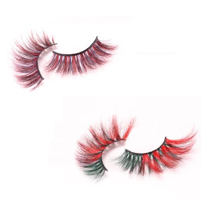 China Dolovebeauty Colorful Cruelty Free Wholesale 5D Mink Eyelash Rainbow Color Mink Lashes for sale