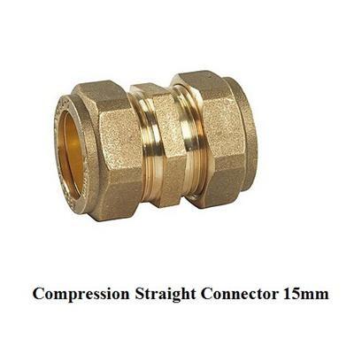 China compression fitting straight 15mm for copper pipe for sale