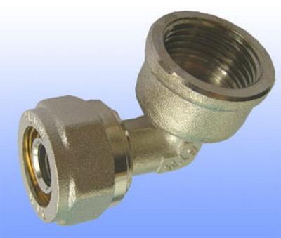 China compression brass fitting female elbow for PEX-AL-PEX for sale