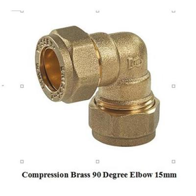 China compression fitting elbow 15mm for copper pipe for sale