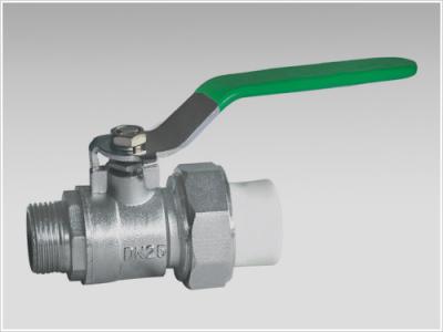 China male brass ball valve for PPR pipe for sale