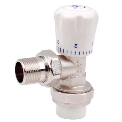 China manual brass temperature control valve elbow with PPR for sale