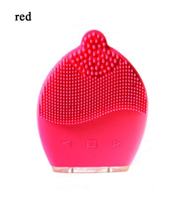 China Other Factory Price Mini Face Massager Cleanser Silicone Electric Facial Massager Sweep Facial Cleansing Instrument for sale