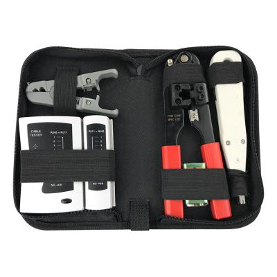 China Easy Tool Kit Comprehensive Wiring Combination Carry With Network Cable Tester 210 Network Bench Kit for sale