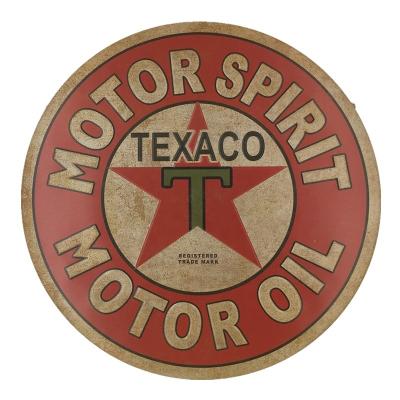 China Hot Europe 3d Sales Motor Garage Oil Gas Station Advertising Signs Embossed Retro Metal Sign Round Tin Sign for sale