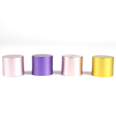 China Non Spill Customized Stylish Colorful Aluminum Perfume Bottle Screw Cap Aluminum Plastic Magnetic Cap for sale