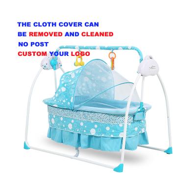 China Eco-friendly Electronic Baby Cradle 107 Materials Baby Swing Bed Automatic Baby Bassinet for sale