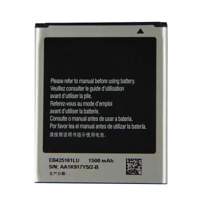 China Hot sales mobile phone 3.85v 1500mAh smartphone battery for EB425161LU i8160 S3 mini for sale