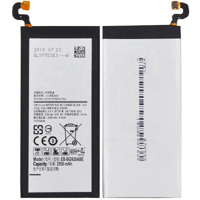 China Wholesale Cell Phone Lithium Ion Polyme Cell Phone Battery 2550mAh 3.85V Battery For s6 for sale