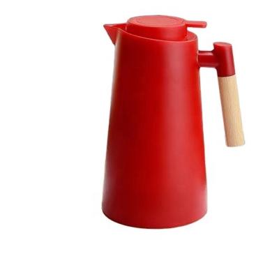 China European Fashionable Wooden Simple Thermos Household Wind Handle Kettle Heat Insulation Wholesale Custom Logo for sale