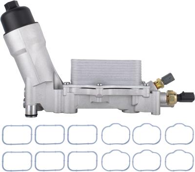 중국 68105583AF 알루미늄 엔진 오일 쿨러, 가스킷과 오일 필터 하우징 장비, 2011-2016 지프 브랑글로 적합한 센서 판매용