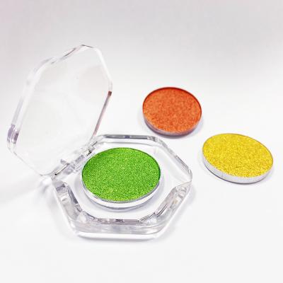 China Matte Shimmer Glitter Single Piece Private Label Eyeshadow Waterproof Vegan Multi Colors DIY Custom Eyeshadow for sale