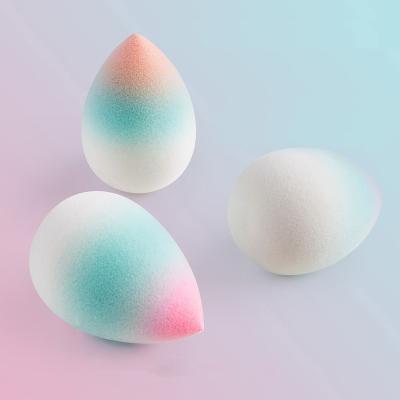 China For Logo Cosmetics Blender Sponge Latex Blending Sponge Makeup Microfiber Sponge Color Gradient Free Custom Beauty Dry And Wet Dual Use Soft for sale