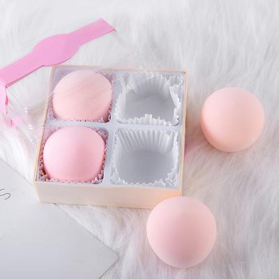 China Makeup Foundation Beauty Sponge Blender Set Super Soft Foundation Peach Shape Marshmallow Makeup Blending Sponge for sale