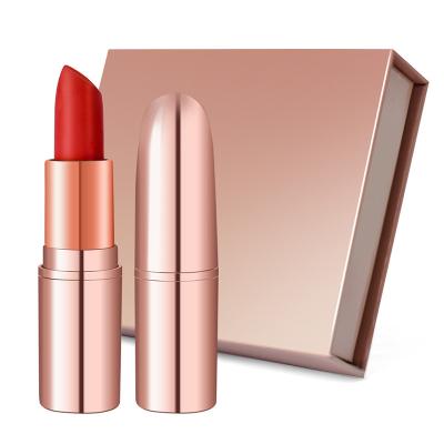 China Waterproof 8 Nude Colors Optional Non Stick 4Pcs Matte Private Label Bullet Lipstick Kit With Gift Box for sale