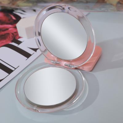 China Custom Logo Pocket Magnifying Mirror Dual Side Portable Handheld Magnifying Vanity Mirror Travel 1X 3X for sale