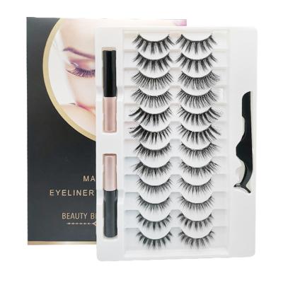 China Mink Magnetic Lashes Thick Magnetic Eyelashes Magnetic Lahes Mink Lashes With Coating for sale