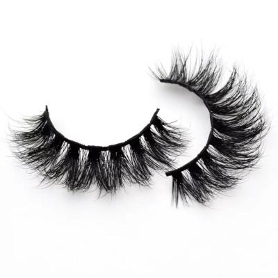 China A delicate pair of thick curly eyelashes 25mm mink eyelashes, European and American false, for sale