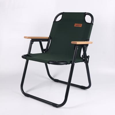 China Modern Outdoor Picnic Portable Backrest Armchair Fishing Kermit Chairs Aluminum Folding Chair Travel Camping for sale