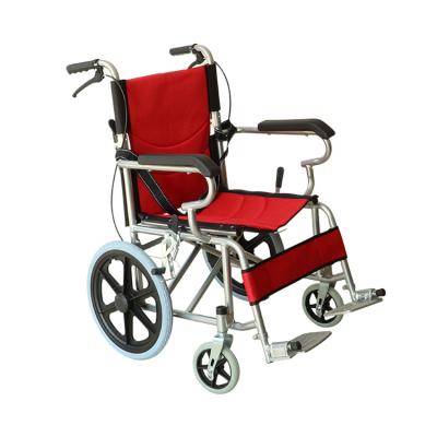 China Convenient Aluminum Alloy Folding Wheelchair Disabled Adult Children Manual Wheelchair for sale