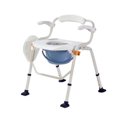 China Latest Design Commode 3 in 1 Steel Commode Chair Adjust Folding Shower Disabled Elder Toilet Chair for sale