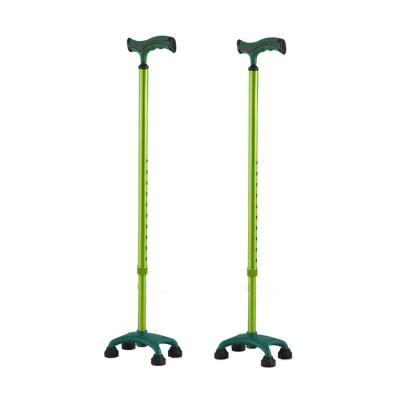 China Aluminum Alloy Walking Aids Walking Stick Crutches Aluminum Quadruped Cane for Elderly and Disabled for sale