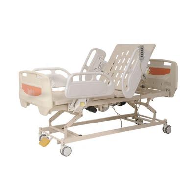 China Multifunction Metal Hospital Bed 5 Functions Medical Patient Electric Folding Hospital Bed Price for sale