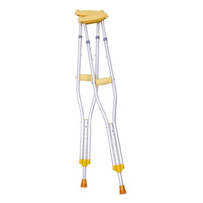 China Aluminum Alloy Rubber Lightweight Convenient Disabled Knee Convenient Adjustable Crutches for sale