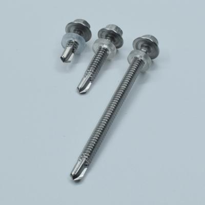 China High Quality Stable Joint Double Head Hex Thread Dispensing Ring Self Drilling Screws for sale