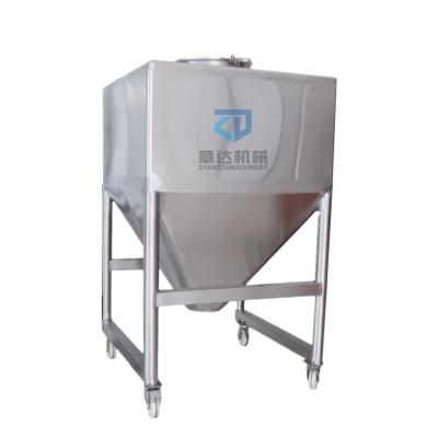 China Square Storage Tank 300L Hotels Stainless Steel Mobile Wine Storage Chemical Tank for sale