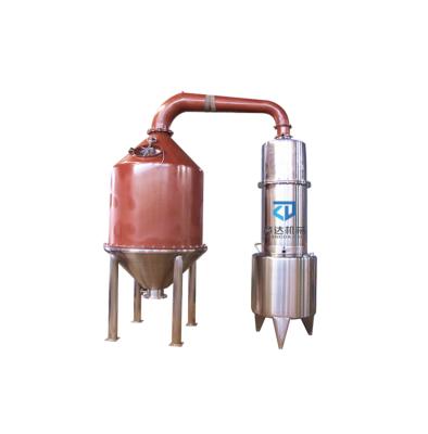 China Essential Oil Alembic Alembic Plant Essential Oil Distiller Extractor Red Copper Floral for sale