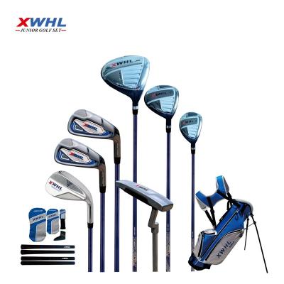 China Graphite & Steel Manufacturer Junior Boys Golf Club Set Custom Logo For Age 5-9 10-14 Kids With Stand Bag for sale