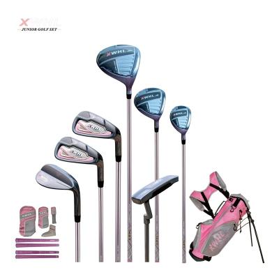 China Graphite & Steel Custom Junior Girls Complete Golf Club Set Right Handed Golf Club Set for Age 5-9,10-14 Kids Customized Rubber Graphite & Steel for sale