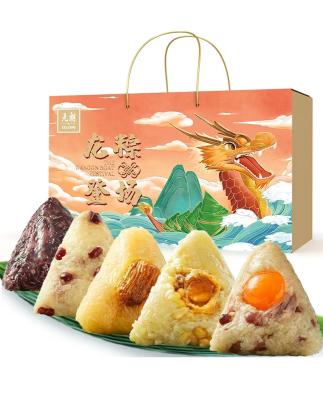 China 2021 current high quality custom luxury box Chinese Zongzi rice sweet dumpling FROZEN snack food dumpling on sale for sale