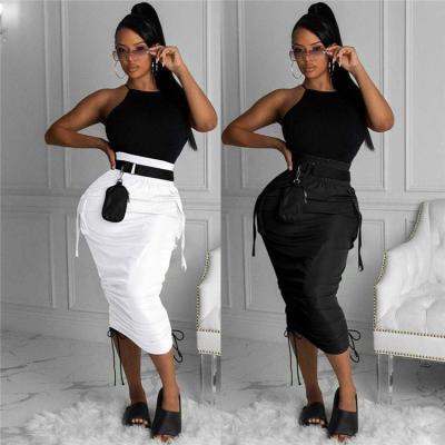 China WD Best Design Women Fashion Clothing Solid Color Bandage Skirts Anti-Static Women for sale