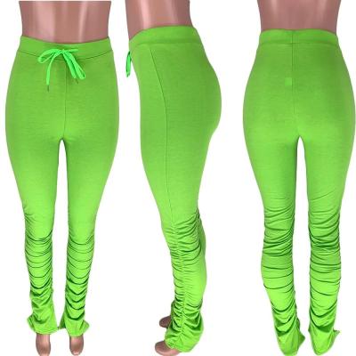 China 2021 New Arrivals Breathable xs To 3xl Fashion Pants Stacked Pant Jogger Gaiters Stacked Sweatpants Women for sale