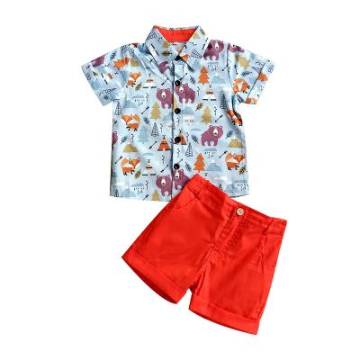 China 2021 Smart NEW Summer Boys Casual Clothing Sets Kids Clothing Set Kids Boy Clothes Flower Boys Clothing Sets for sale