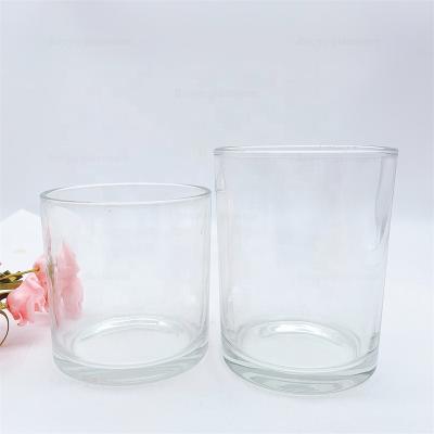 China Candle. cheap clear 16oz straight side soy wax candle glass jar for candle making for sale