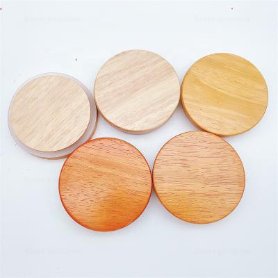 China Candle. Wholesale Soy Wax Factory Direct Custom Color Candle Rubber Wooden Lids for sale