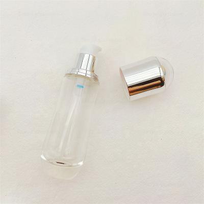 China Essential Oil Skin Care Cream Customized Glass Bottle Package 40ml Basic Pump Bottle for sale