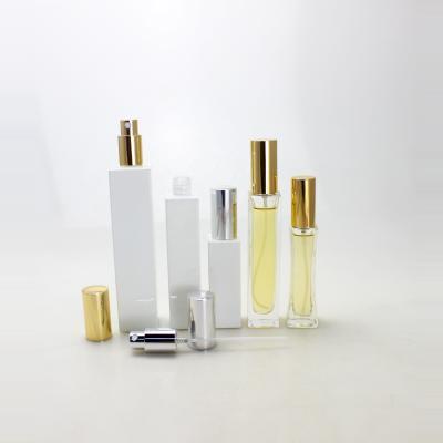 China Essential Oil Skin Care Cream Square Spray Glass Perfume Bottles 50ml 100ml Luxury Empty Perfume Bottle for sale