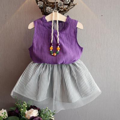 China Boutique New Arrival Babies Summer Fashion Kids Casual Clothing Children Girls Dress for sale